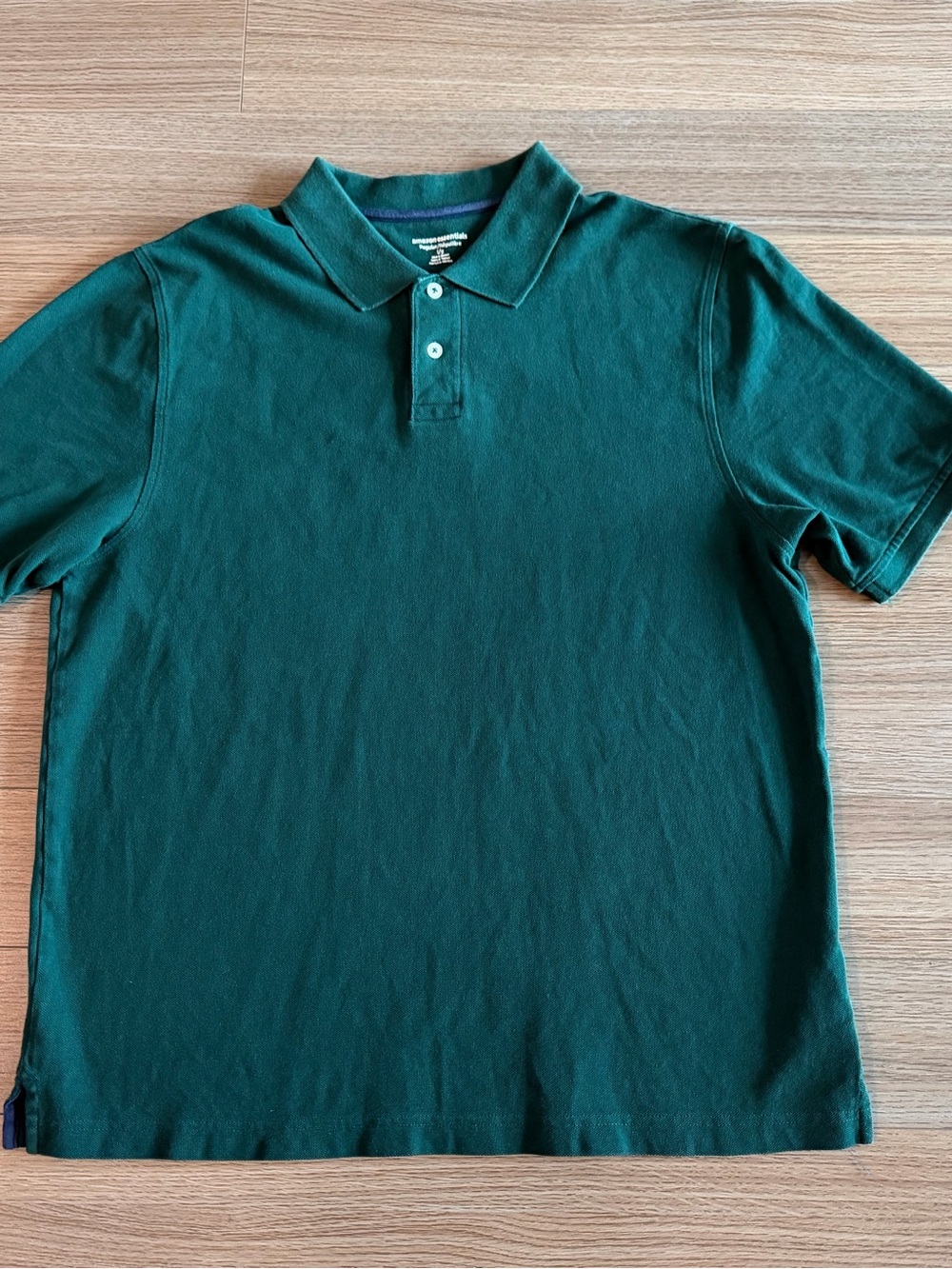 Amazon Essentials Men's Large Cotton Polo Shirts Set of 2 Navy Blue Green - Picture 10 of 13